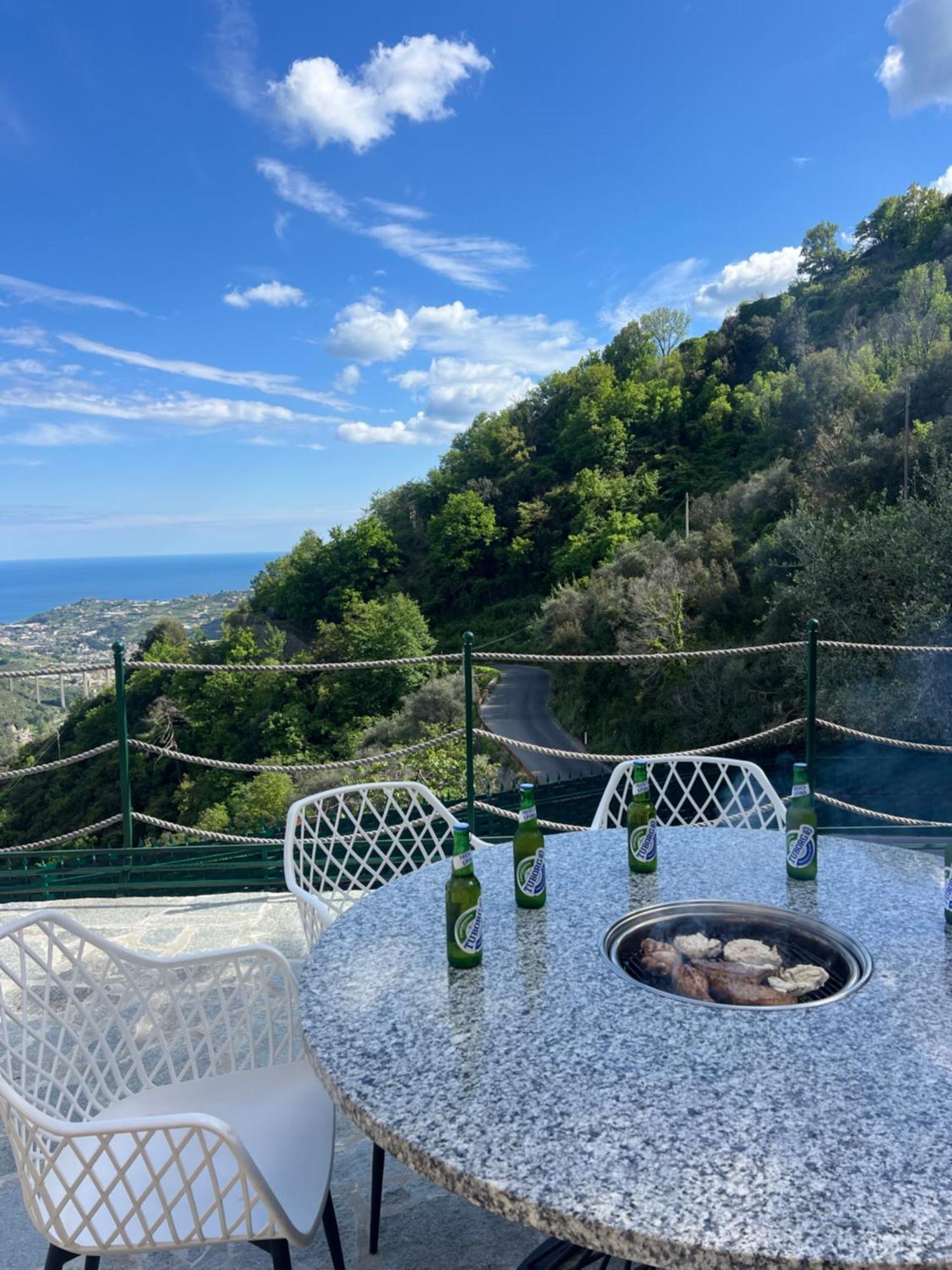 Villa Di Campagna Con Vista Mare 5 Camere Da Letto Pampara Exterior foto
